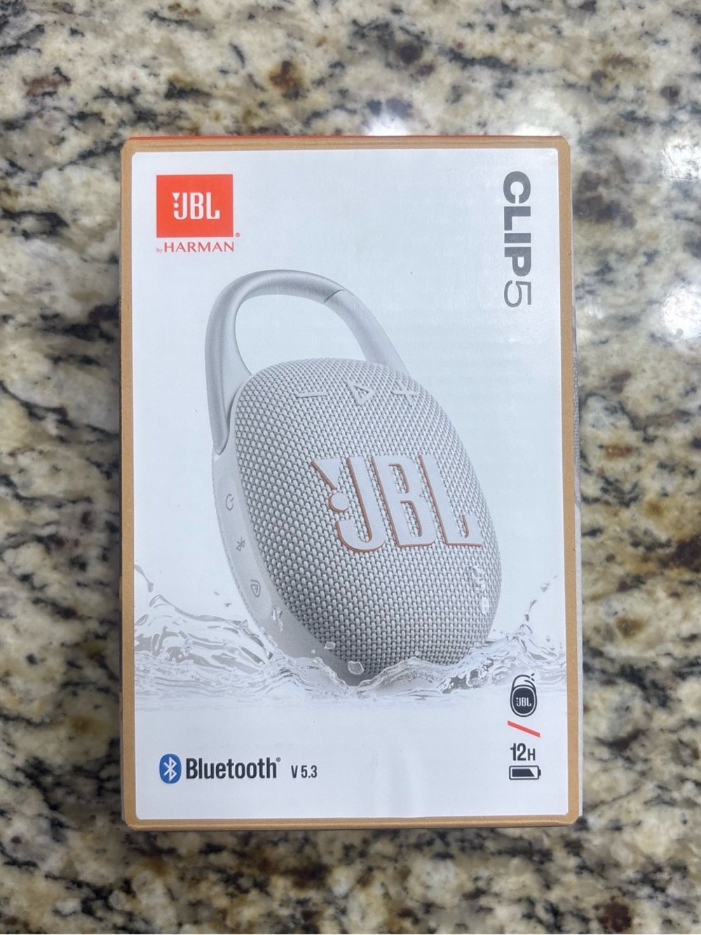 BRAND NEW JBL Clip 5 Portable Bluetooth Speaker - White